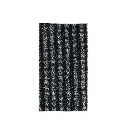 Exfoliating Shower Towel Black Striped