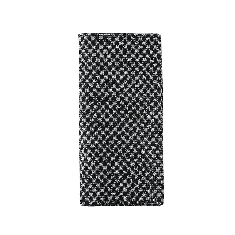 Exfoliating Shower Towel Black Grid